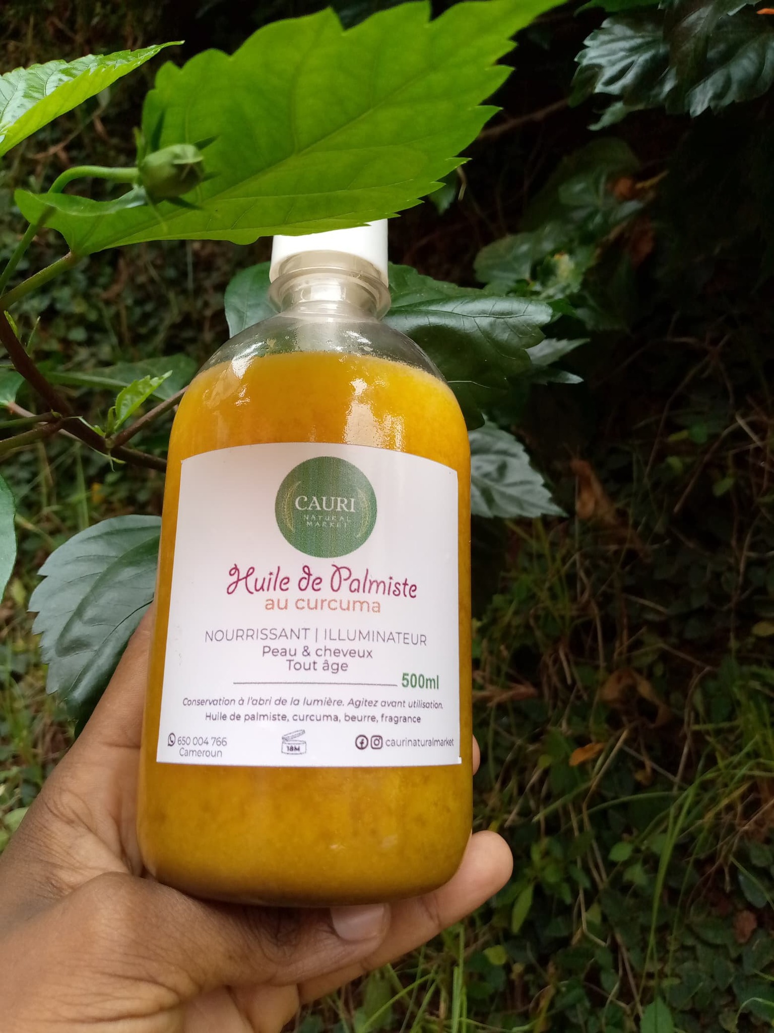 Huile de Palmiste au Curcuma 250ml