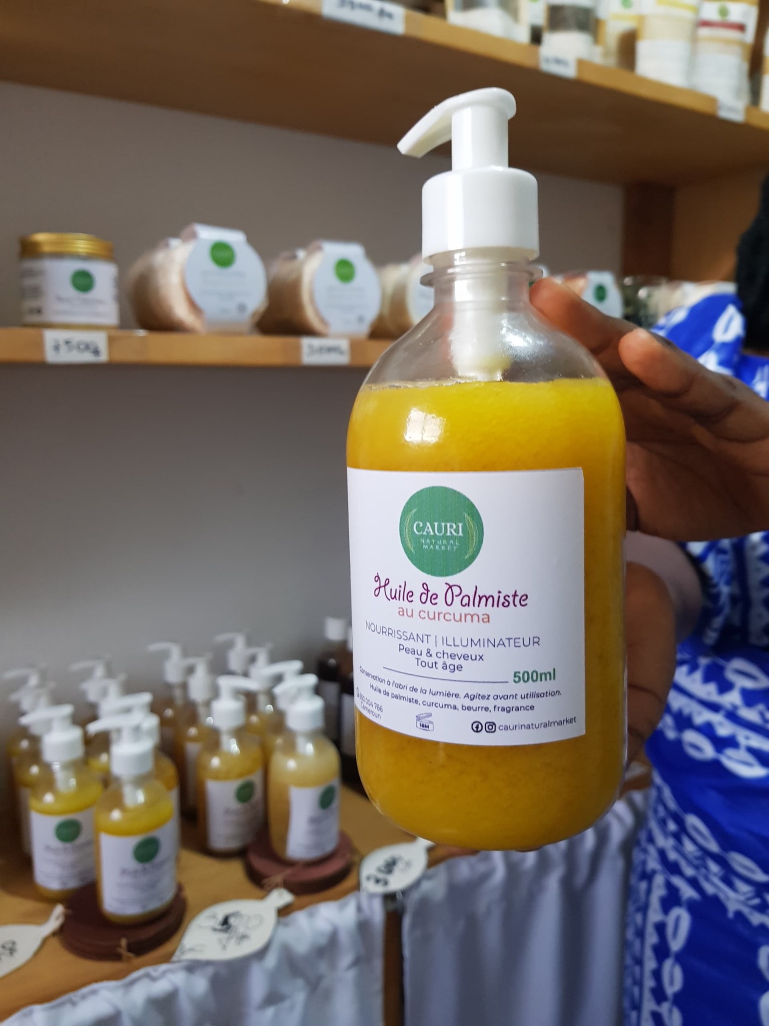 Huile de Palmiste au Curcuma 500ml